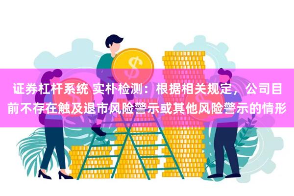 证券杠杆系统 实朴检测：根据相关规定，公司目前不存在触及退市风险警示或其他风险警示的情形