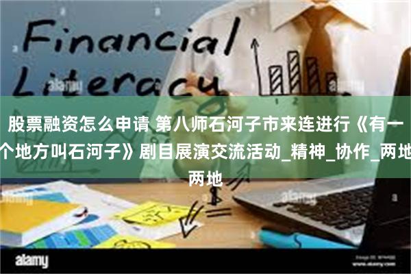 股票融资怎么申请 第八师石河子市来连进行《有一个地方叫石河子》剧目展演交流活动_精神_协作_两地